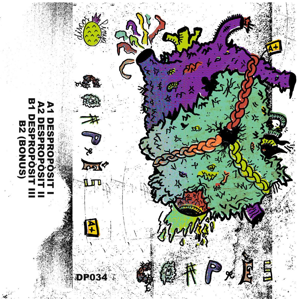 dibuix d'un cor una mica grotesc encadenat