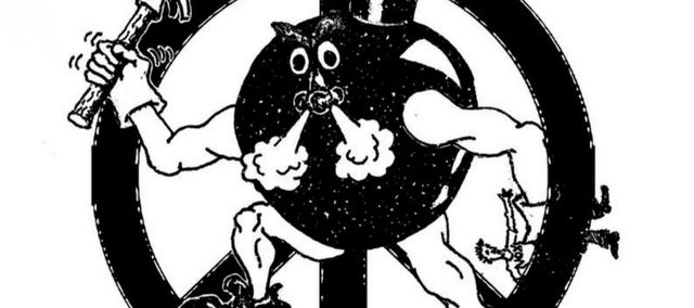 dibuix una bomba amb barret de copa amb cara d'enfadada