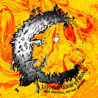 fons com onades de plasma solar amb un dibuix del que sembla un tros de la terra