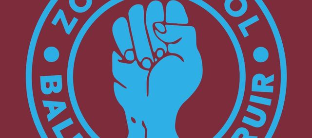 logo de la banda que posa "zombi pujol, ballar i destruir"